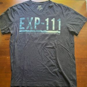 Express Mens graphic T shirt Navy size medium